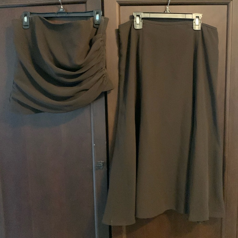 2 piece semi formal dress